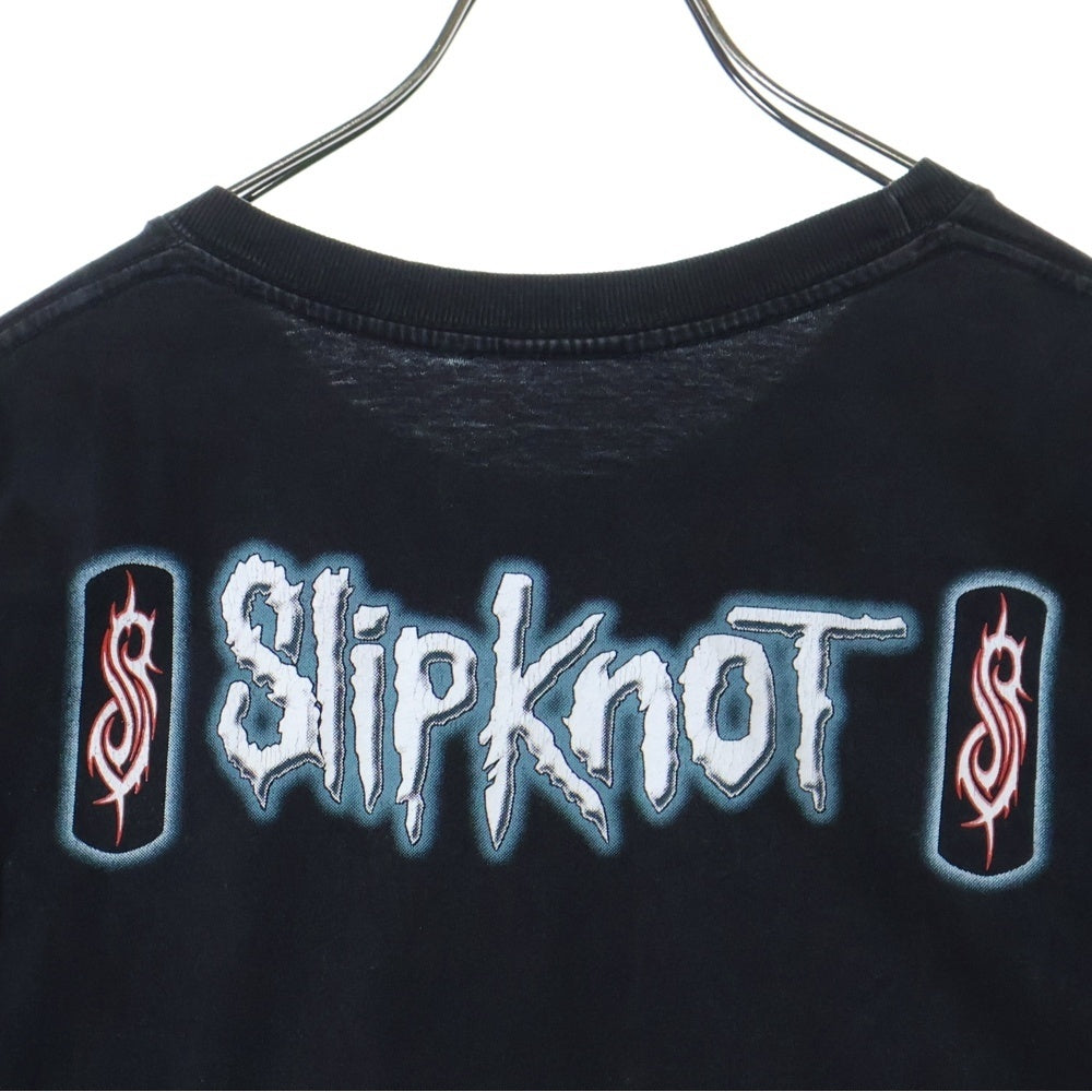 VINTAGE(ヴィンテージ) 00S Slipknot Joey Jordison BIG FACE スリップノット フェイスプリント 半袖Tシャツ ブラック