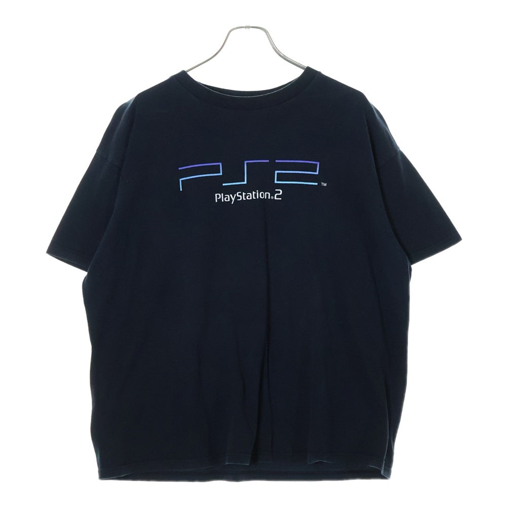 VINTAGE(ヴィンテージ) 00s PlayStation2 プレイステーション2 両面プリント 半袖Tシャツ ブラック