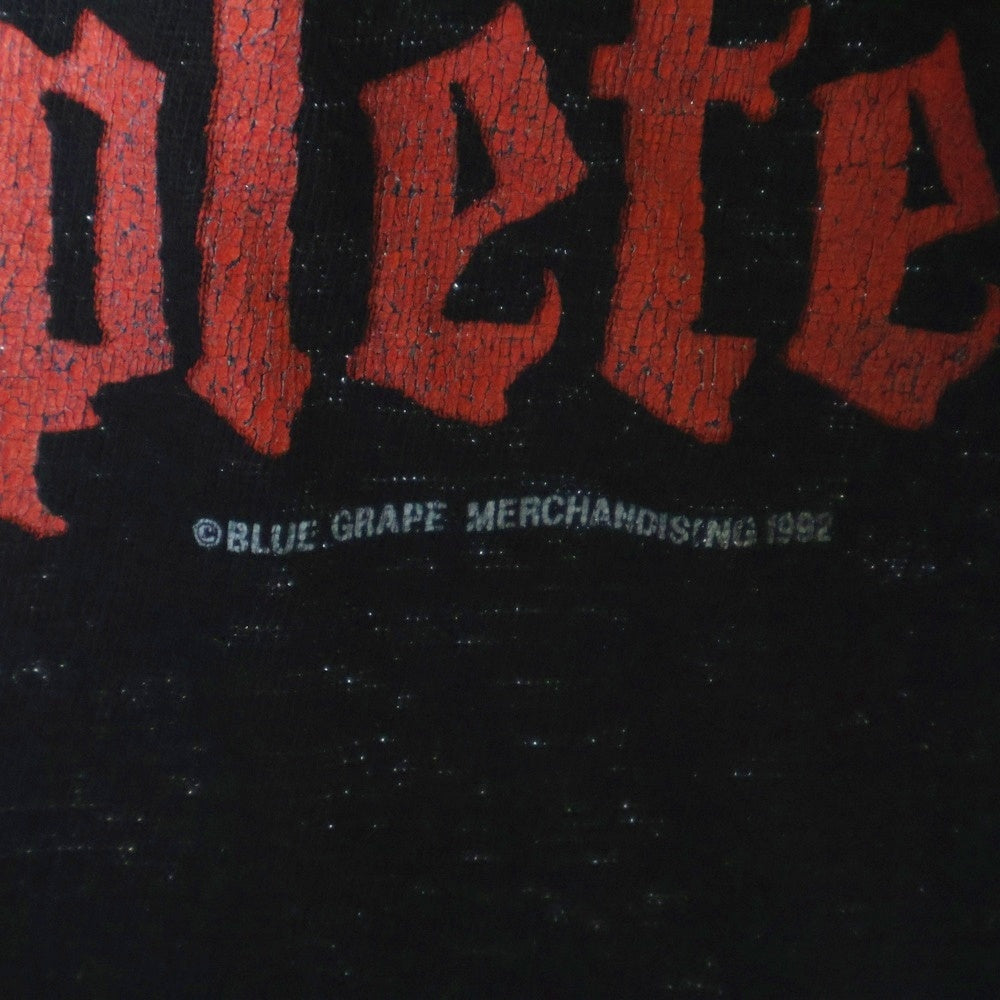 VINTAGE(ヴィンテージ) 90S Obituary The End Complete Tour オビチュアリー 両面プリント 半袖Tシャツ ブラック