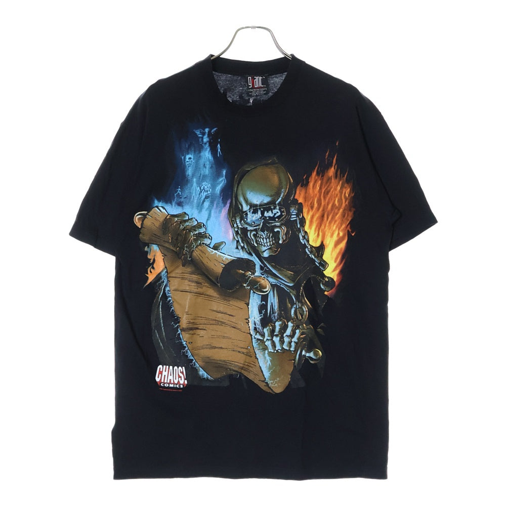 VINTAGE(ヴィンテージ) 90S MEGADETH CHAOS COMICS メガデス 両面プリント 半袖Tシャツ ブラック