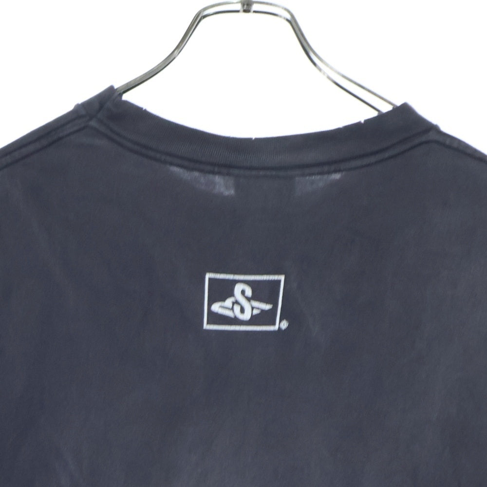 SAINT MICHAEL(セントマイケル) 24SS SMX_SS TEE プリントTシャツ 半袖Tシャツ カットソー チャコールグレー SM-YS8-0000-003
