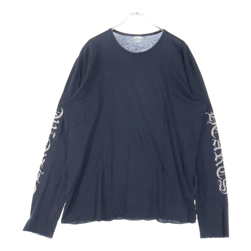 CHROME HEARTS(クロムハーツ) OLD Scroll Label L/S TEE スクロールラベル プリント ロングスリーブ 長袖Tシャツ ブラック