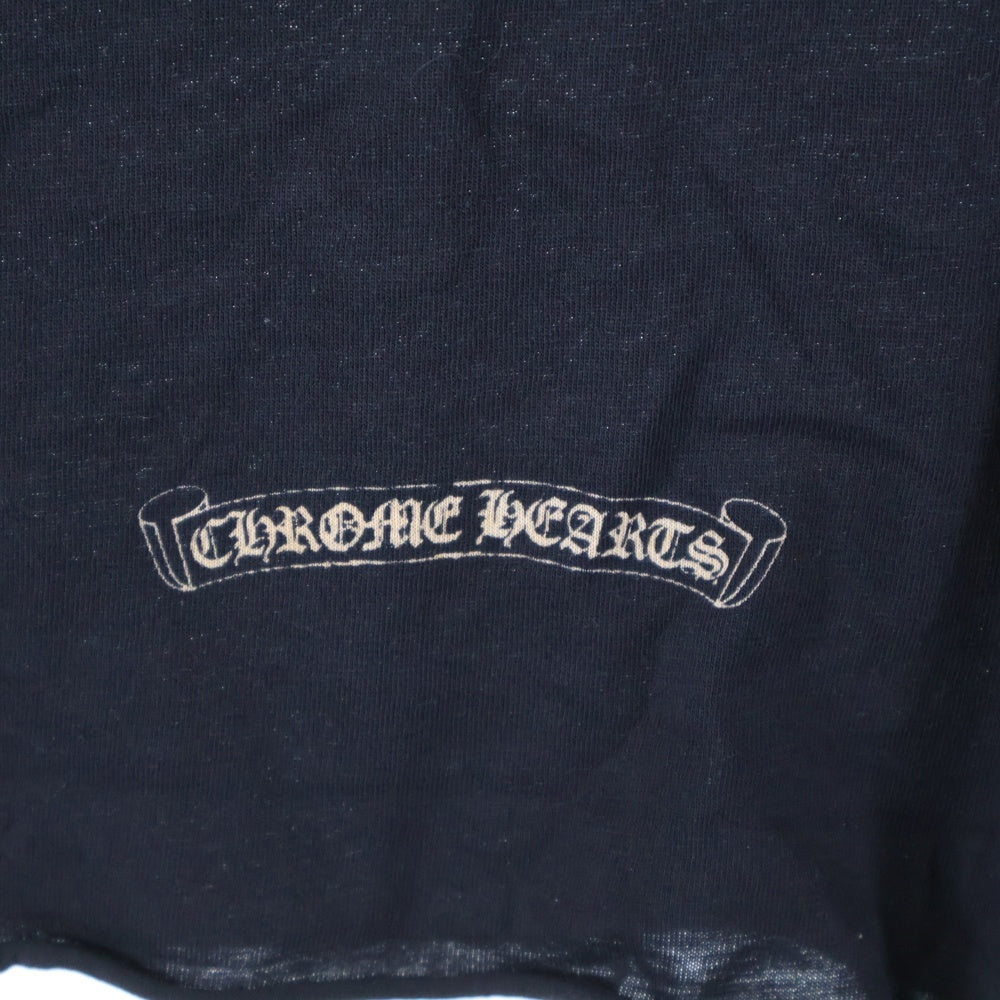 CHROME HEARTS(クロムハーツ) OLD Scroll Label L/S TEE スクロールラベル プリント ロングスリーブ 長袖Tシャツ ブラック