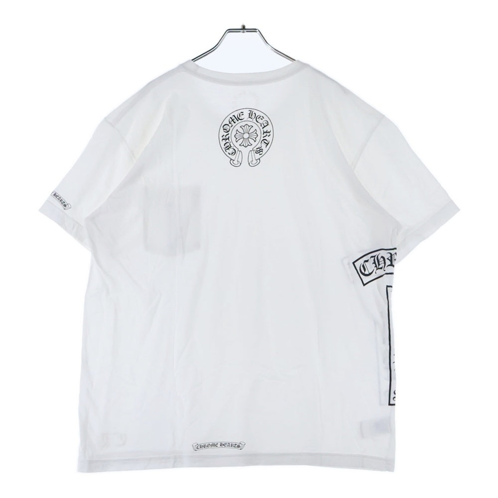 CHROME HEARTS(クロムハーツ) Side Logo Tee サイドロゴ ヴァーティカルロゴTシャツ 半袖Tシャツ ホワイト