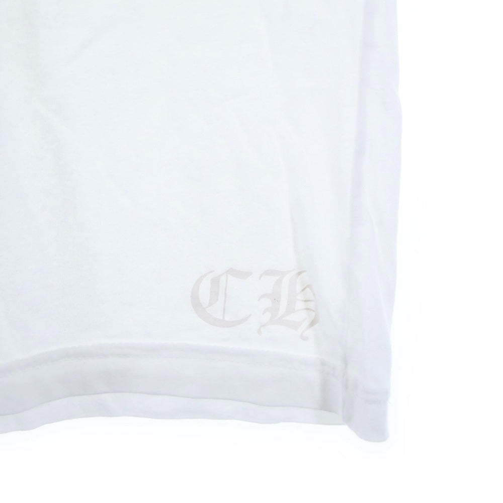 CHROME HEARTS(クロムハーツ) Side Logo Tee サイドロゴ ヴァーティカルロゴTシャツ 半袖Tシャツ ホワイト