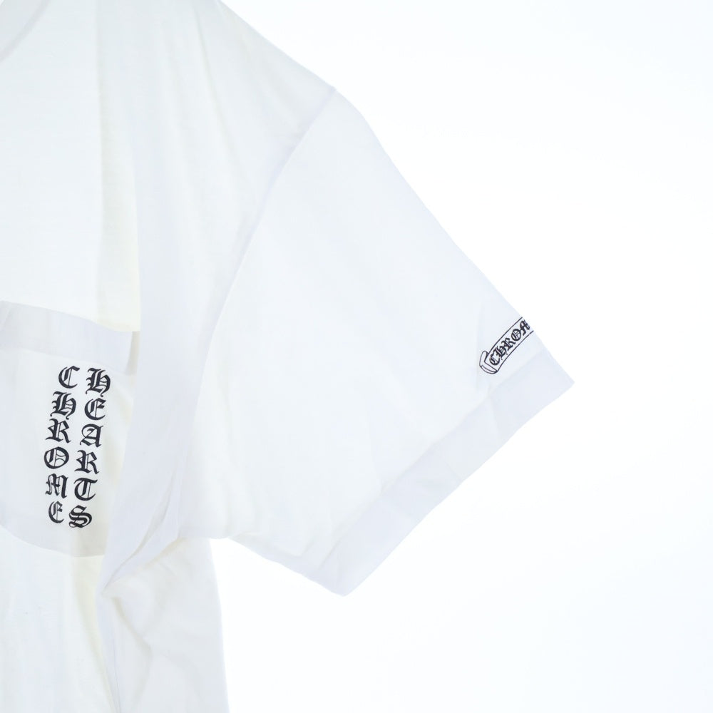 CHROME HEARTS(クロムハーツ) Side Logo Tee サイドロゴ ヴァーティカルロゴTシャツ 半袖Tシャツ ホワイト