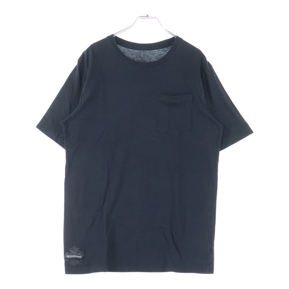 CHROME HEARTS(クロムハーツ) Cross Patch Pocket S/S Tee クロスパッチ ポケット付き 半袖Tシャツ ブラック