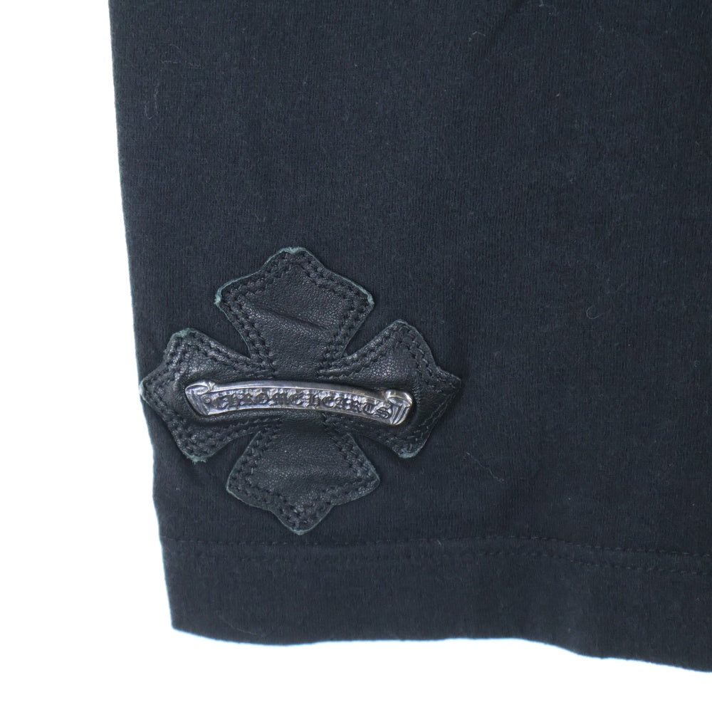 CHROME HEARTS(クロムハーツ) Cross Patch Pocket S/S Tee クロスパッチ ポケット付き 半袖Tシャツ ブラック