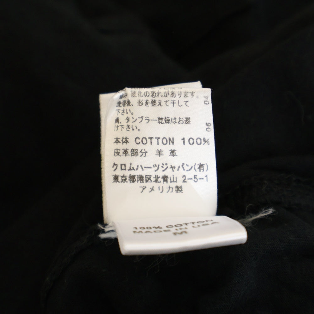 CHROME HEARTS(クロムハーツ) Cross Patch Pocket S/S Tee クロスパッチ ポケット付き 半袖Tシャツ ブラック