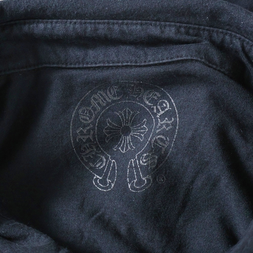 CHROME HEARTS(クロムハーツ) BSフレアボタン CHプラス 半袖ポロシャツ ブラック