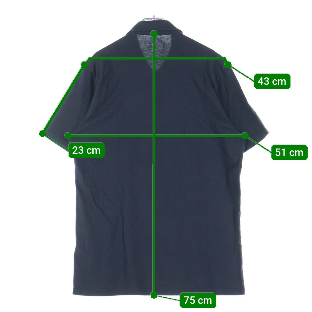 CHROME HEARTS(クロムハーツ) BSフレアボタン CHプラス 半袖ポロシャツ ブラック