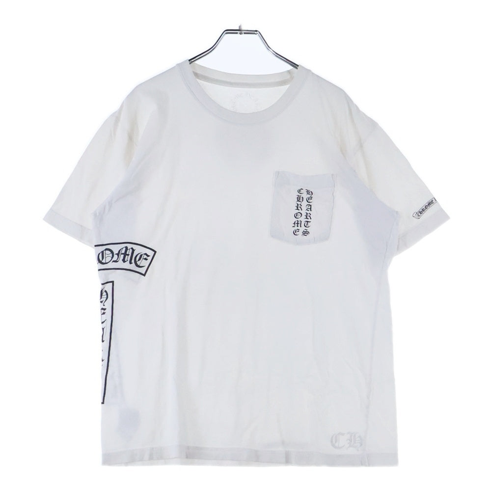 CHROME HEARTS(クロムハーツ) Side Logo Tee サイドロゴ ヴァーティカルロゴTシャツ 半袖Tシャツ ホワイト