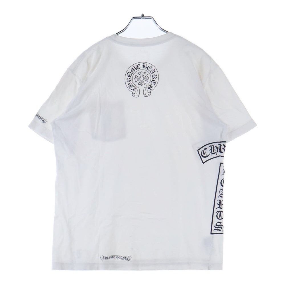 CHROME HEARTS(クロムハーツ) Side Logo Tee サイドロゴ ヴァーティカルロゴTシャツ 半袖Tシャツ ホワイト