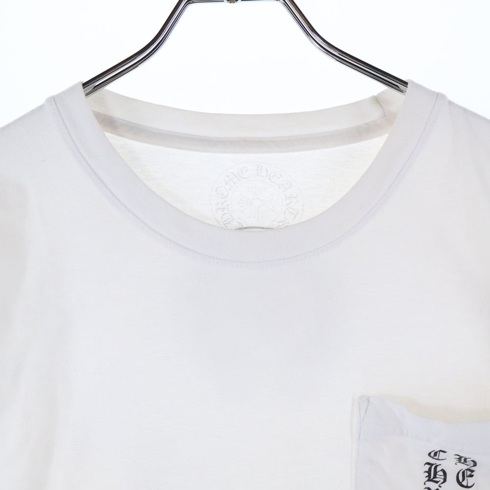 CHROME HEARTS(クロムハーツ) Side Logo Tee サイドロゴ ヴァーティカルロゴTシャツ 半袖Tシャツ ホワイト