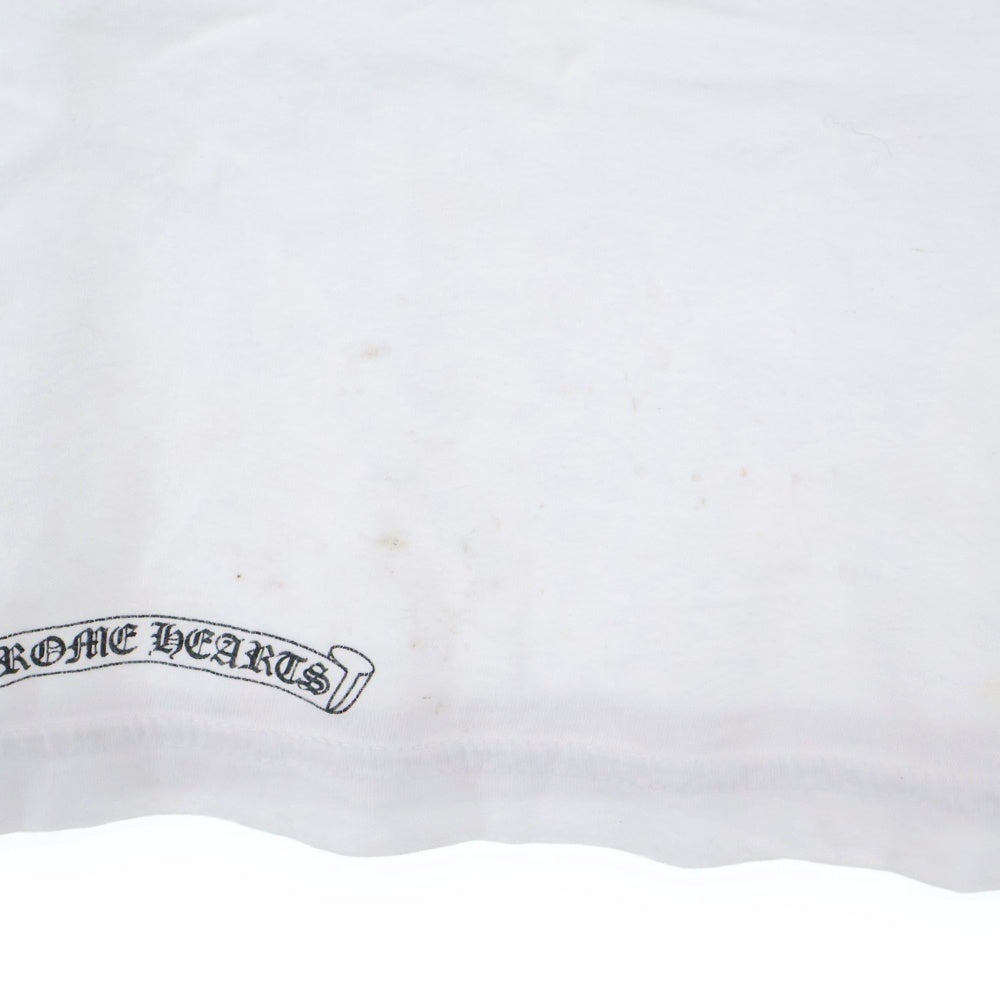 CHROME HEARTS(クロムハーツ) Side Logo Tee サイドロゴ ヴァーティカルロゴTシャツ 半袖Tシャツ ホワイト
