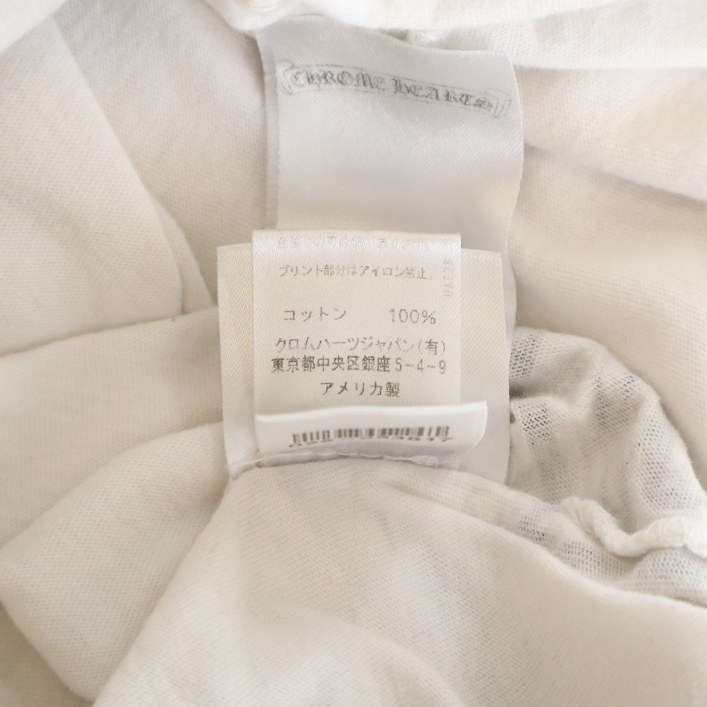 CHROME HEARTS(クロムハーツ) Side Logo Tee サイドロゴ ヴァーティカルロゴTシャツ 半袖Tシャツ ホワイト