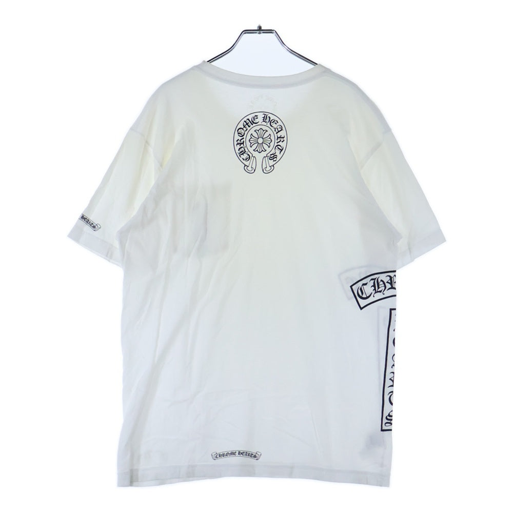 CHROME HEARTS(クロムハーツ) Side Logo Tee サイドロゴ ヴァーティカルロゴTシャツ 半袖Tシャツ ホワイト