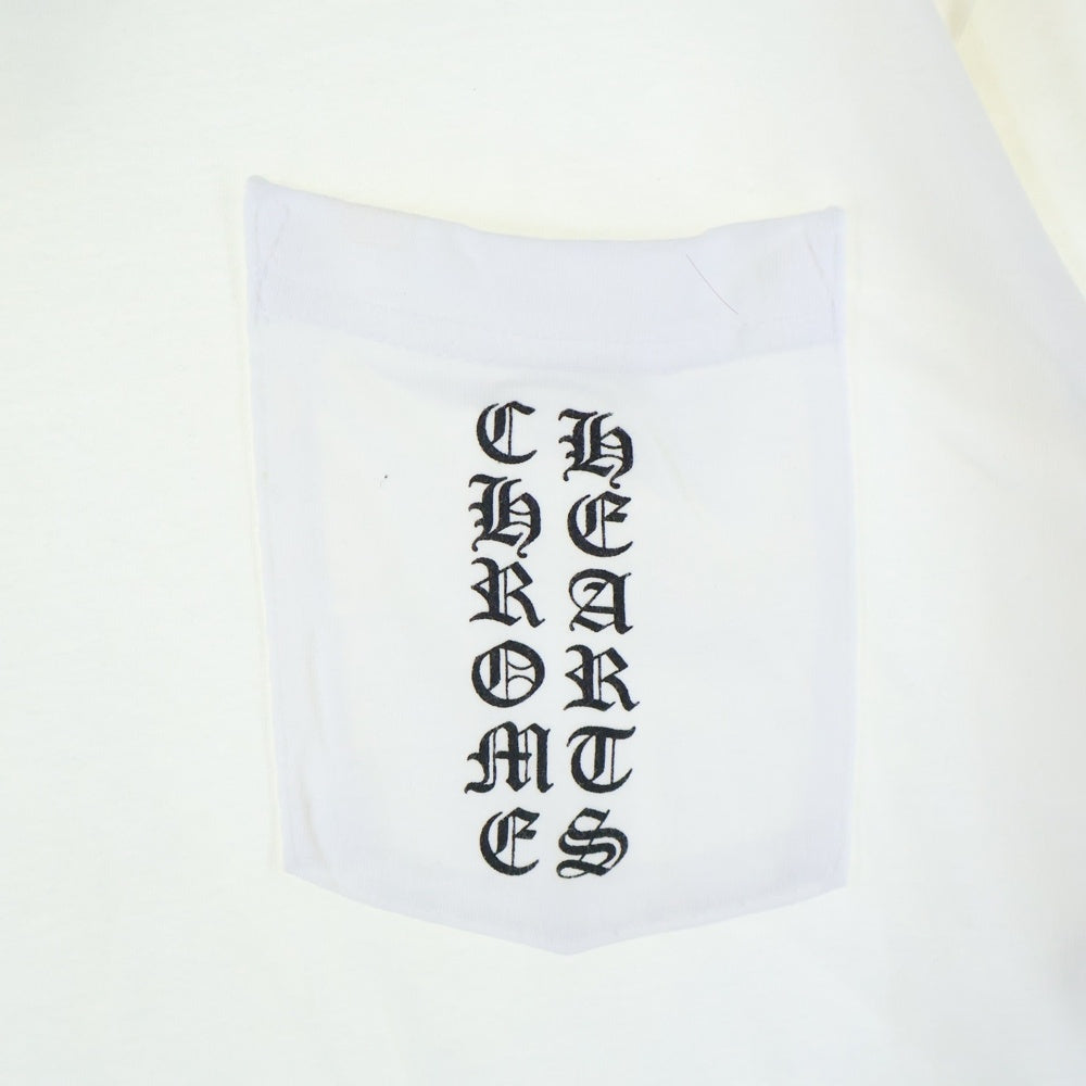 CHROME HEARTS(クロムハーツ) Side Logo Tee サイドロゴ ヴァーティカルロゴTシャツ 半袖Tシャツ ホワイト