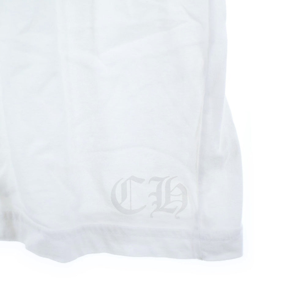 CHROME HEARTS(クロムハーツ) Side Logo Tee サイドロゴ ヴァーティカルロゴTシャツ 半袖Tシャツ ホワイト