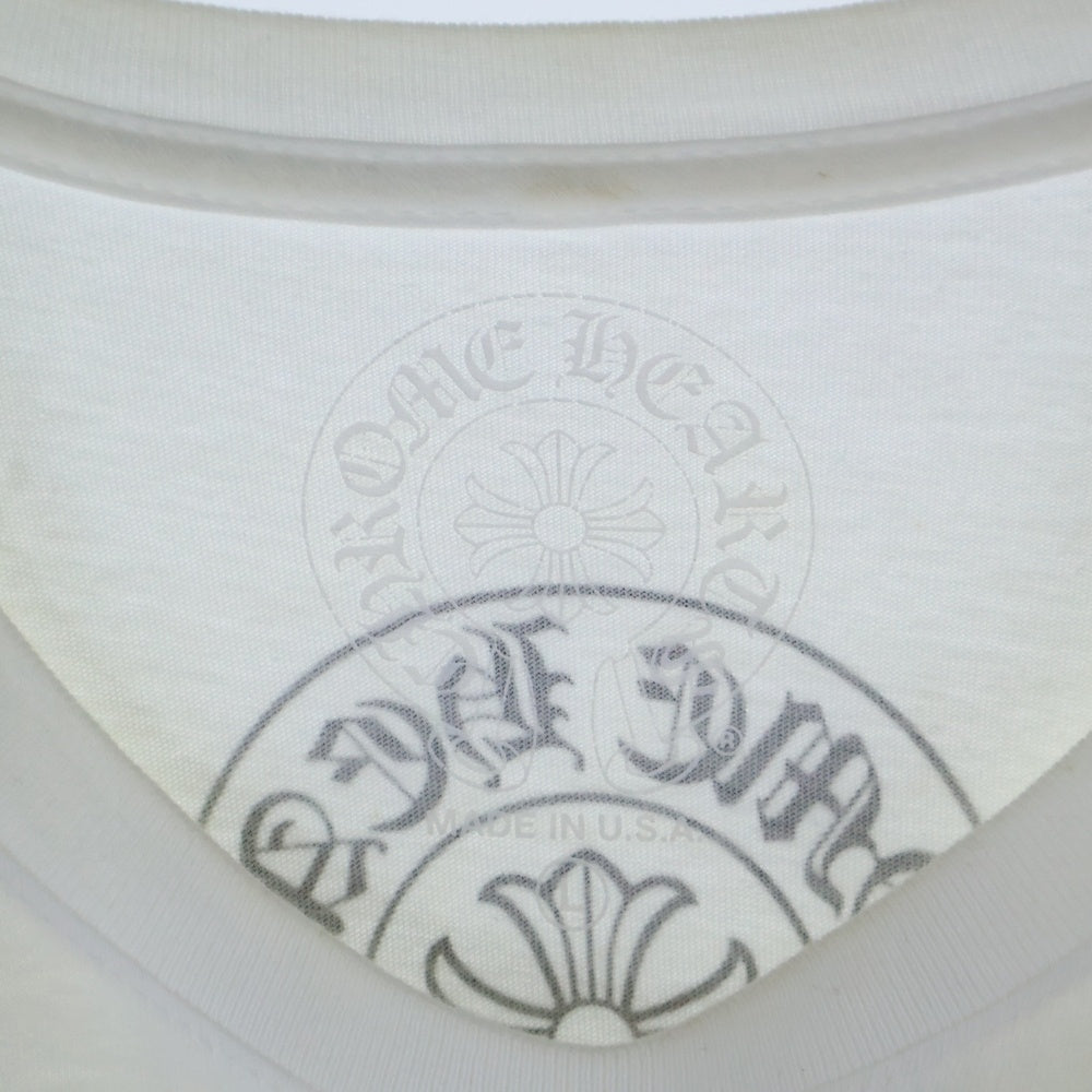 CHROME HEARTS(クロムハーツ) Side Logo Tee サイドロゴ ヴァーティカルロゴTシャツ 半袖Tシャツ ホワイト