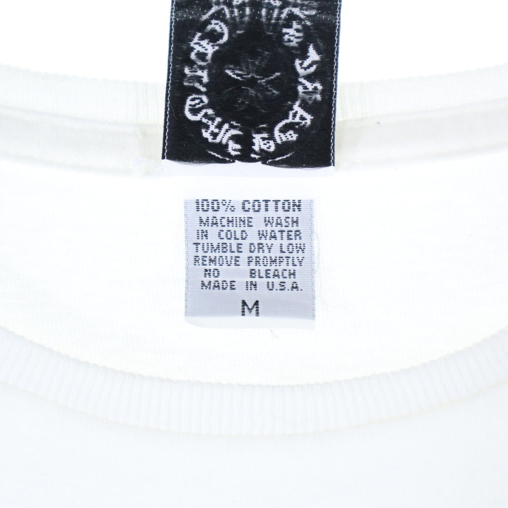 CHROME HEARTS(クロムハーツ) OLD バック フローラルクロスプリント 半袖Tシャツ ホワイト