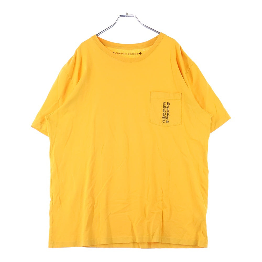 CHROME HEARTS(クロムハーツ) Vertical Logo Tee ヴァーティカルロゴ 半袖 Tシャツ イエロー