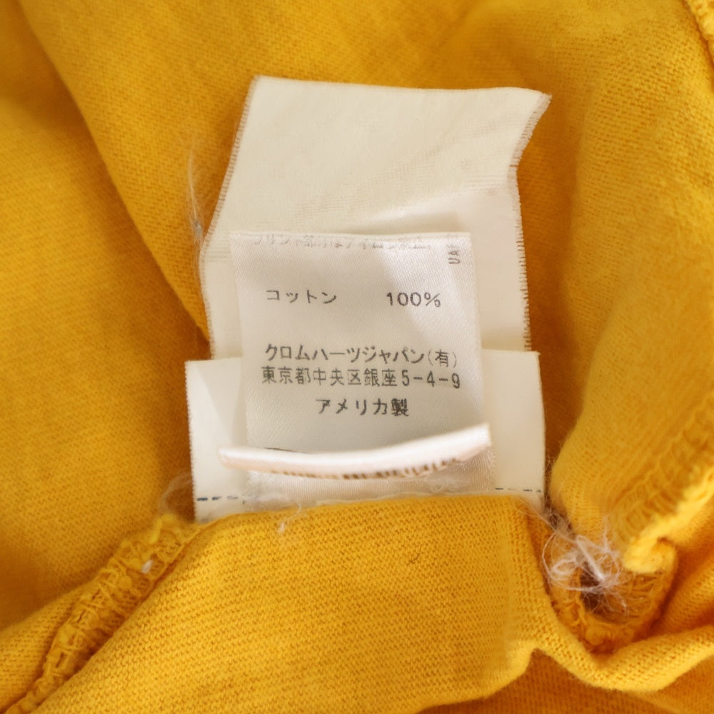 CHROME HEARTS(クロムハーツ) Vertical Logo Tee ヴァーティカルロゴ 半袖 Tシャツ イエロー