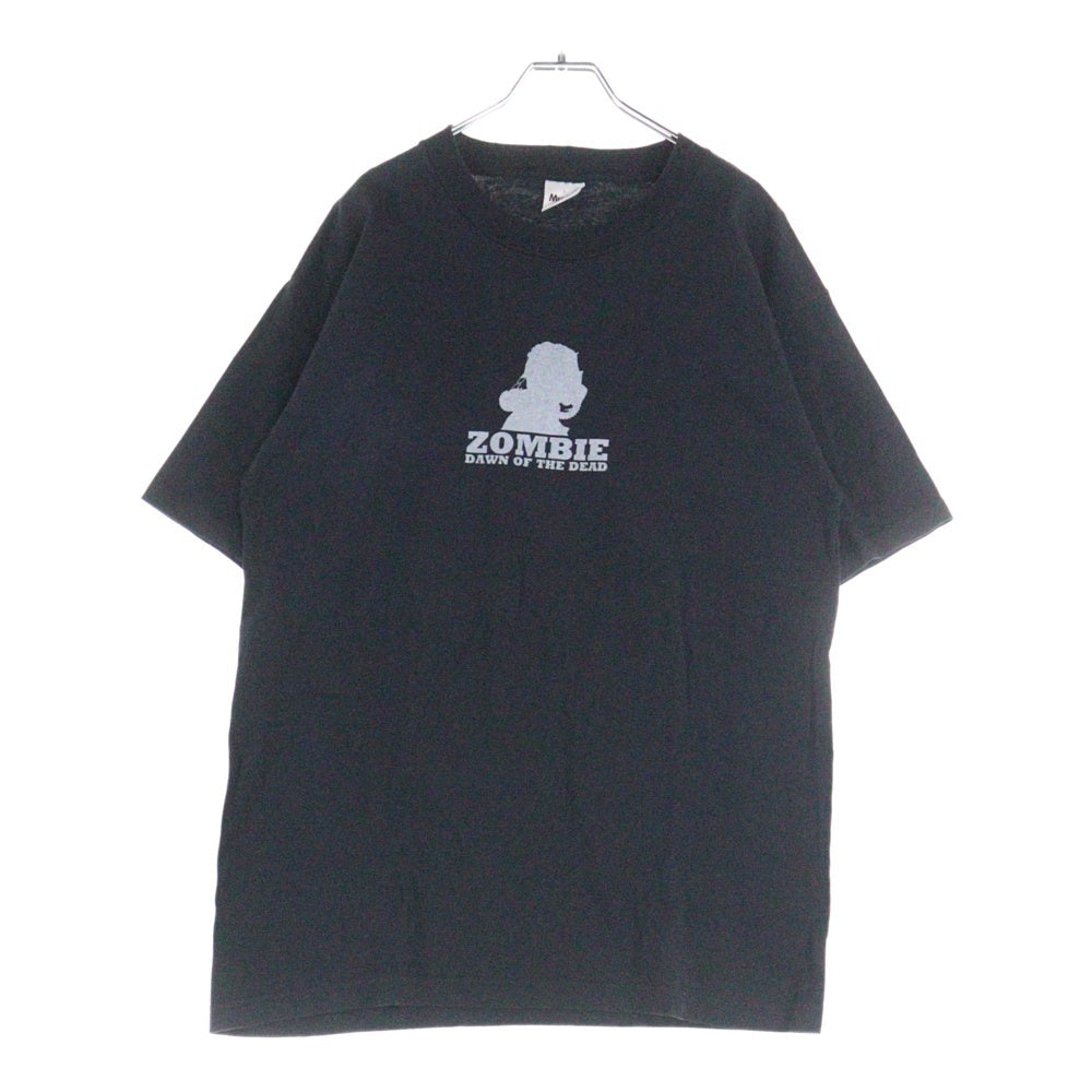 VINTAGE(ヴィンテージ) 90s ZOMBIE DAWN OF THE DEAD MOVIE ゾンビ 半袖Tシャツ カットソー ブラック