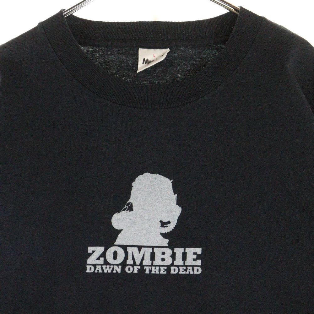 VINTAGE(ヴィンテージ) 90s ZOMBIE DAWN OF THE DEAD MOVIE ゾンビ 半袖Tシャツ カットソー ブラック
