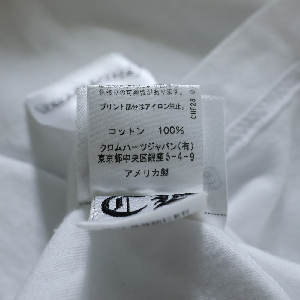 CHROME HEARTS(クロムハーツ) CH T-SHRT 1 スクロールラベルバックプリント半袖Tシャツカットソー ホワイト