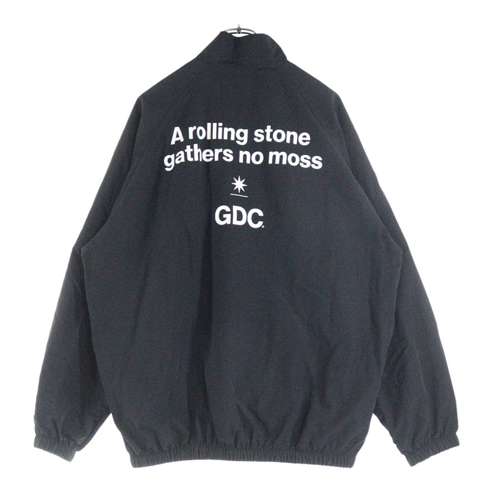 GDC(ジーディーシー) Weekend Setup ウィークエンド ロゴプリント ナイロン ジャケット トラックパンツ セットアップ ブラック