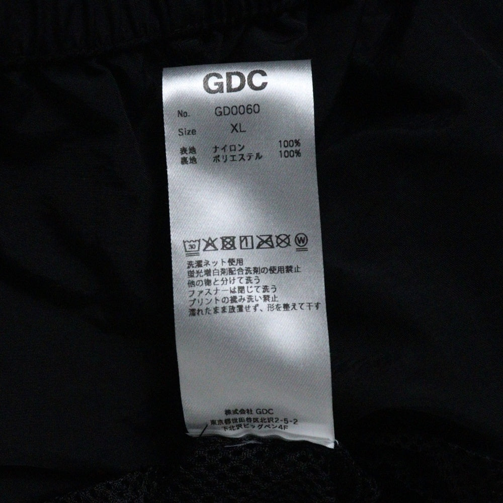 GDC(ジーディーシー) Weekend Setup ウィークエンド ロゴプリント ナイロン ジャケット トラックパンツ セットアップ ブラック