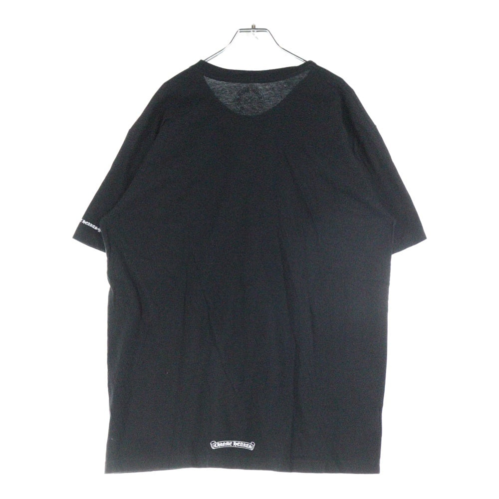 CHROME HEARTS(クロムハーツ) NECK LOGO S/S TEE ネックロゴプリント 半袖Tシャツ カットソー ブラック