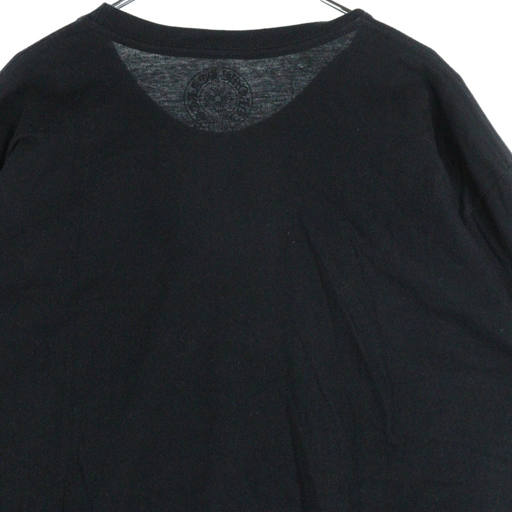 CHROME HEARTS(クロムハーツ) NECK LOGO S/S TEE ネックロゴプリント 半袖Tシャツ カットソー ブラック