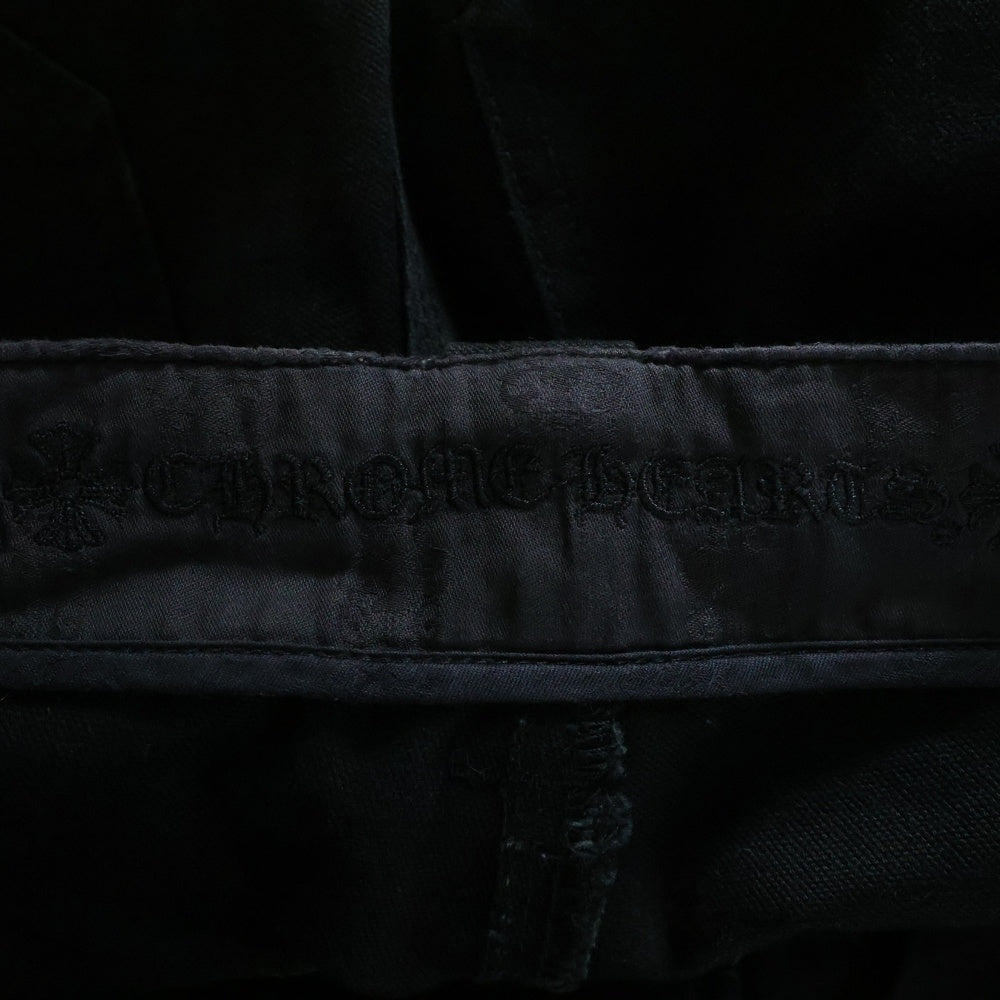 CHROME HEARTS(クロムハーツ) FATIGUE ファティーグ クロスボール カーゴパンツ ブラック