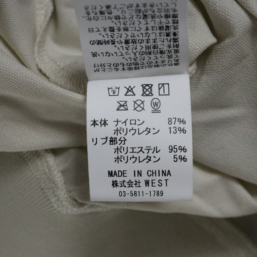 CITY COUNTRY CITY(シティーカントリーシティー) STRETCH CREWNECK ロゴプリント ナイロン プルオーバー スウェット ベージュ CCC-253C004