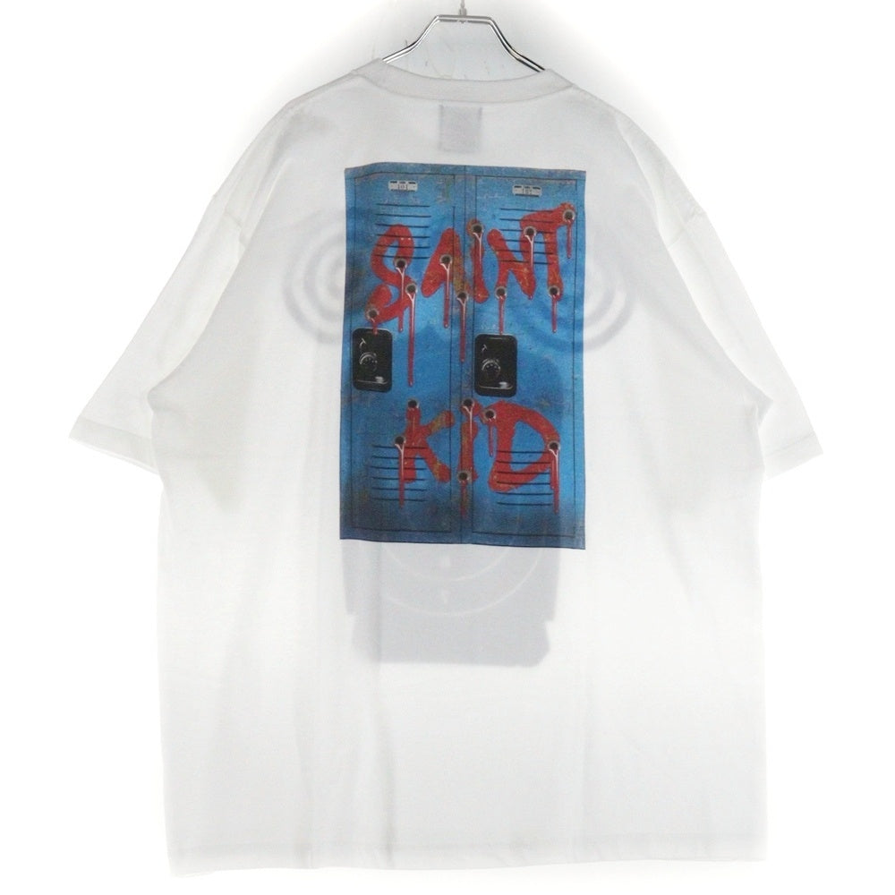 SAINT MICHAEL(セントマイケル) 23AW The Kid LAROI SS TEE SM-A23-0000-C32 キッドラロイ スコーププリント半袖Tシャツ ホワイト ホワイト