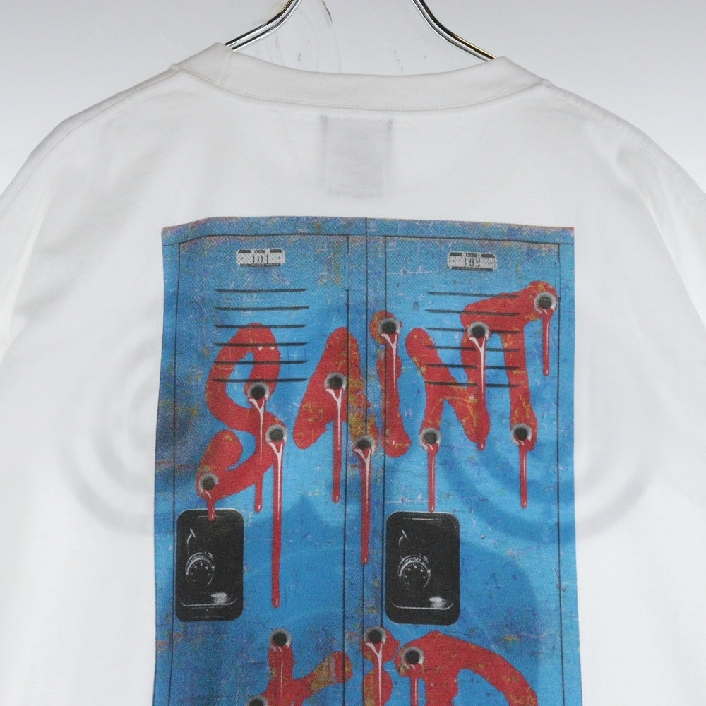 SAINT MICHAEL(セントマイケル) 23AW The Kid LAROI SS TEE SM-A23-0000-C32 キッドラロイ スコーププリント半袖Tシャツ ホワイト ホワイト