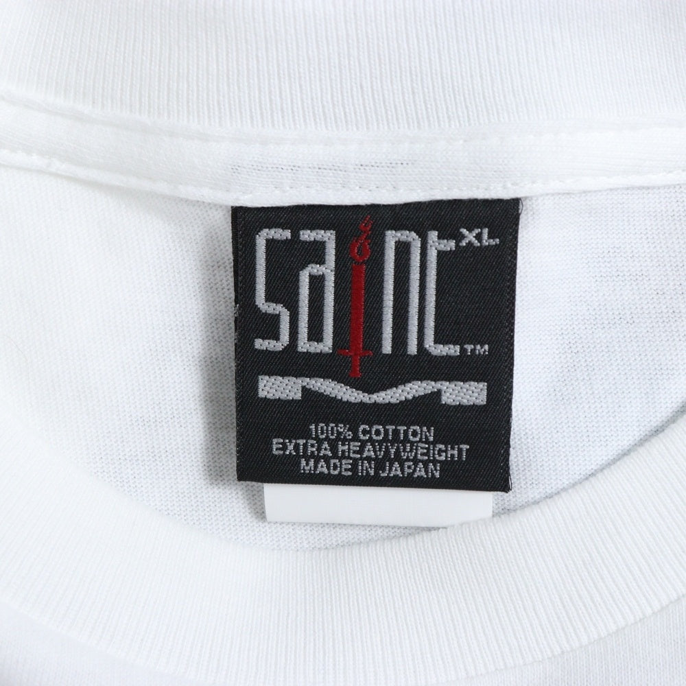 SAINT MICHAEL(セントマイケル) 23AW The Kid LAROI SS TEE SM-A23-0000-C32 キッドラロイ スコーププリント半袖Tシャツ ホワイト ホワイト