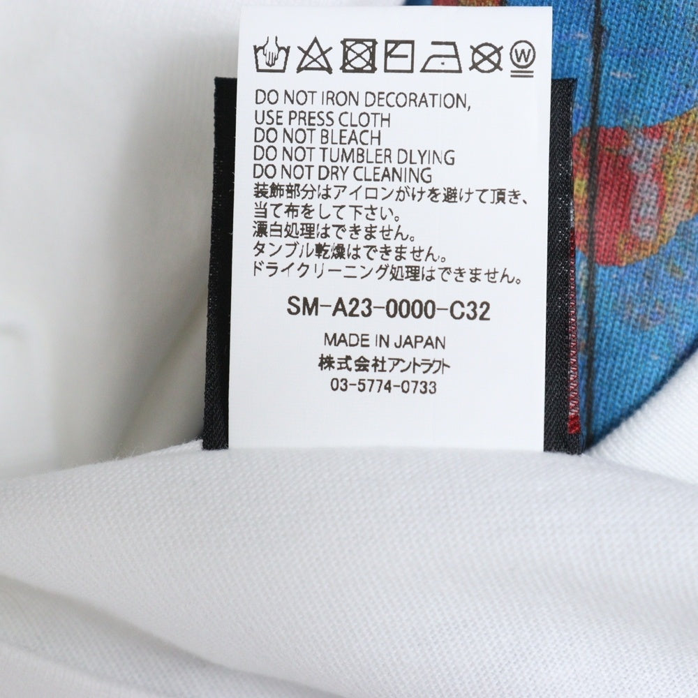 SAINT MICHAEL(セントマイケル) 23AW The Kid LAROI SS TEE SM-A23-0000-C32 キッドラロイ スコーププリント半袖Tシャツ ホワイト ホワイト