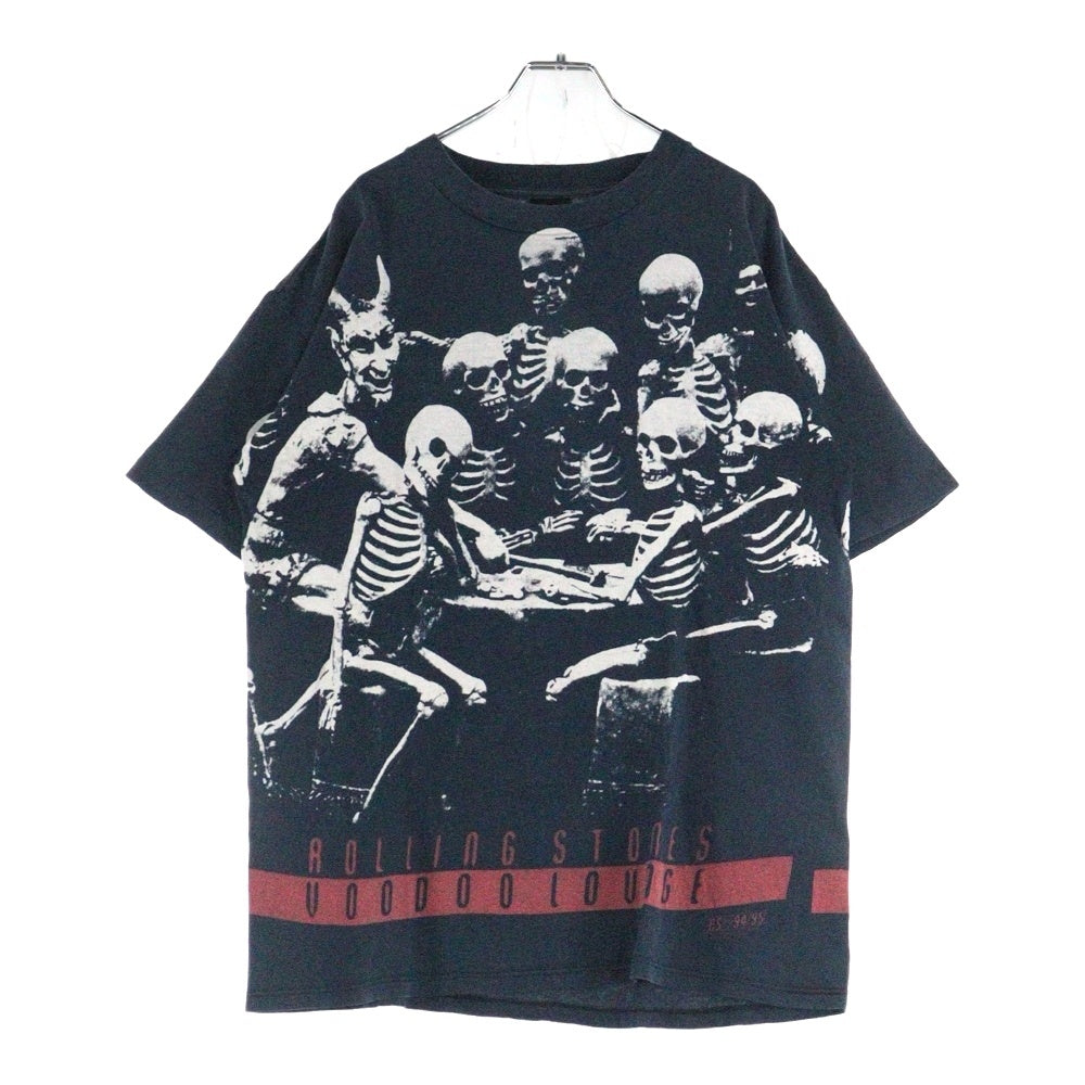 VINTAGE(ヴィンテージ) 90s ROLLING STONES VOODOO LOUNGE 94/95 BROCKUM TEE ローリングストーンズ 両面プリント半袖Tシャツ カットソー ネイビー