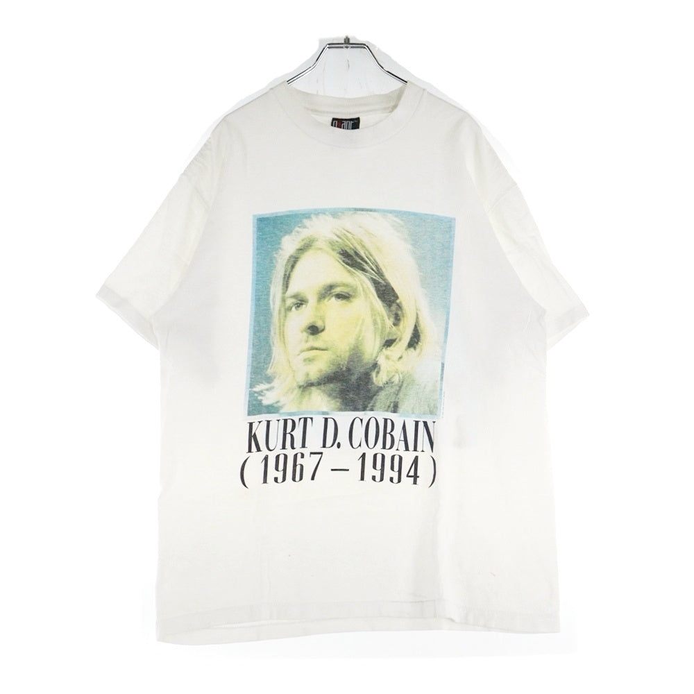 VINTAGE(ヴィンテージ) 90s NIRVANA KURT COBAIN MEMORIAL ADULT TEE ニルヴァーナ カートコバーン 追悼両面プリント半袖Tシャツ カットソー ホワイト