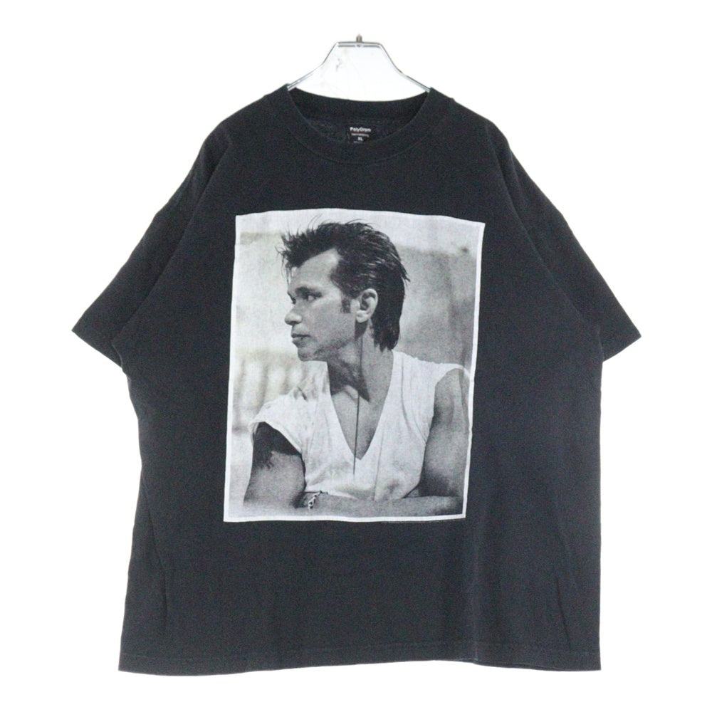 VINTAGE(ヴィンテージ) 90s PolyGram Label TEE フロントプリント半袖Tシャツ カットソー ブラック