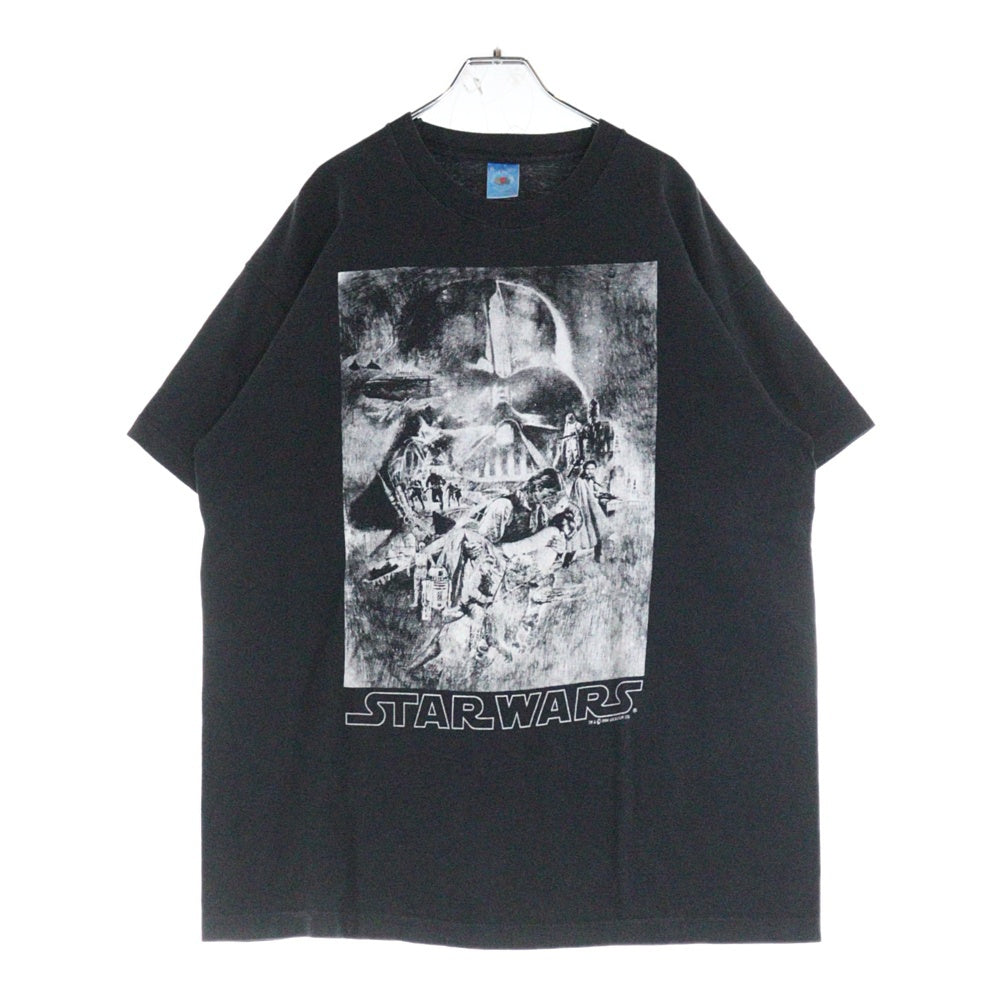 VINTAGE(ヴィンテージ) 90s STAR WARS 1994 LUCASFILM LTD TEE スターウォーズ フロントプリント半袖Tシャツ カットソー ブラック