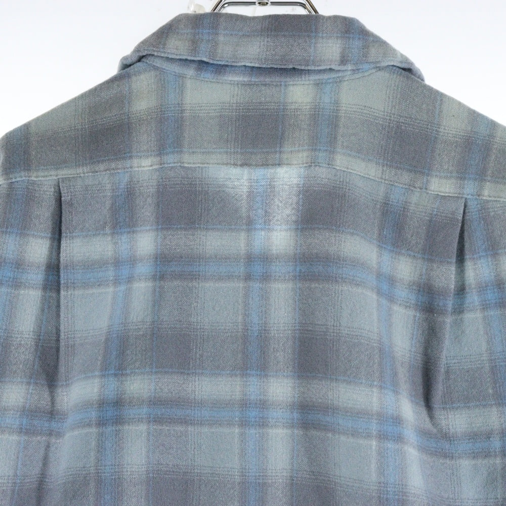 PENDLETON(ペンドルトン) 70s VINTAGE オンブレチェック 長袖シャツ ライトブルー