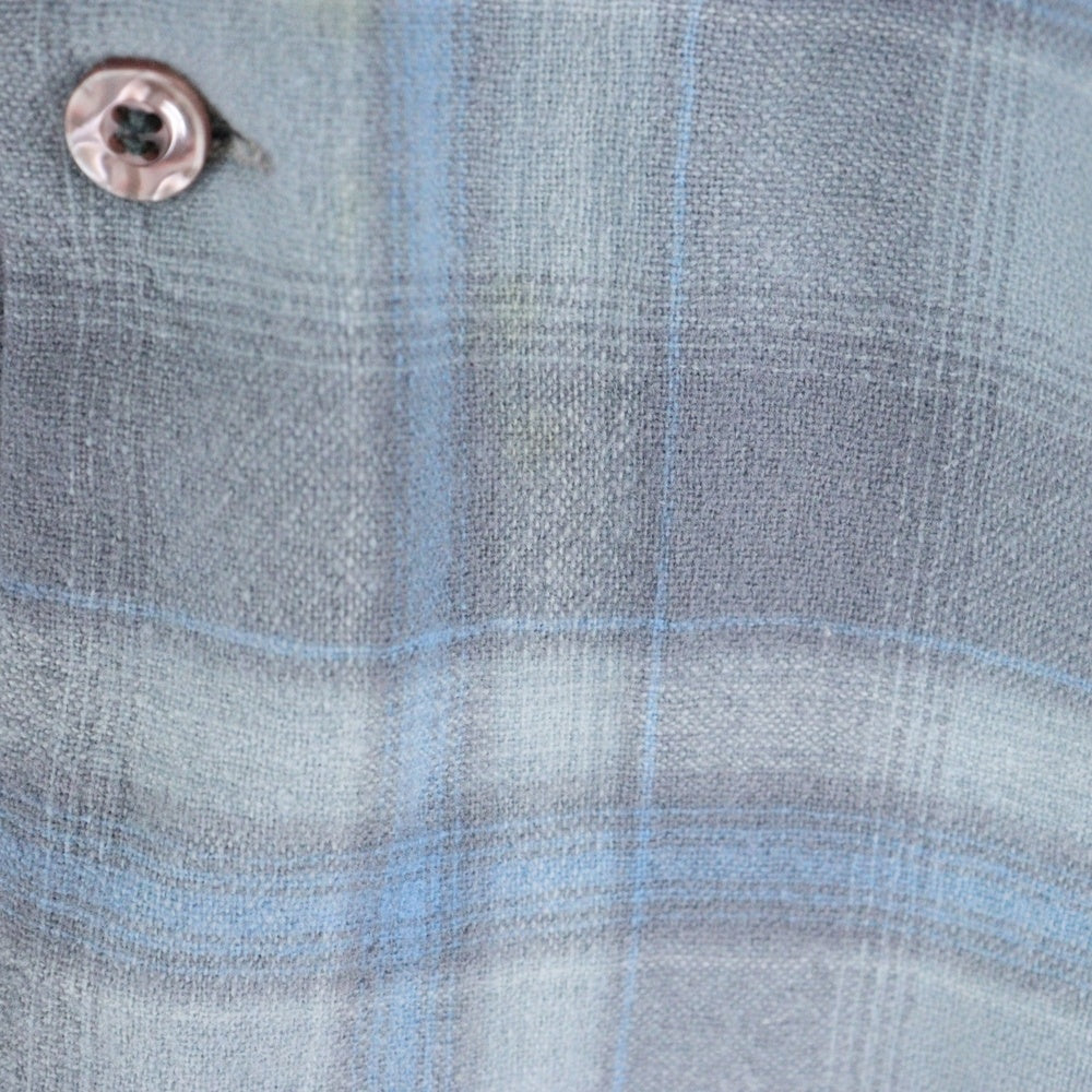 PENDLETON(ペンドルトン) 70s VINTAGE オンブレチェック 長袖シャツ ライトブルー