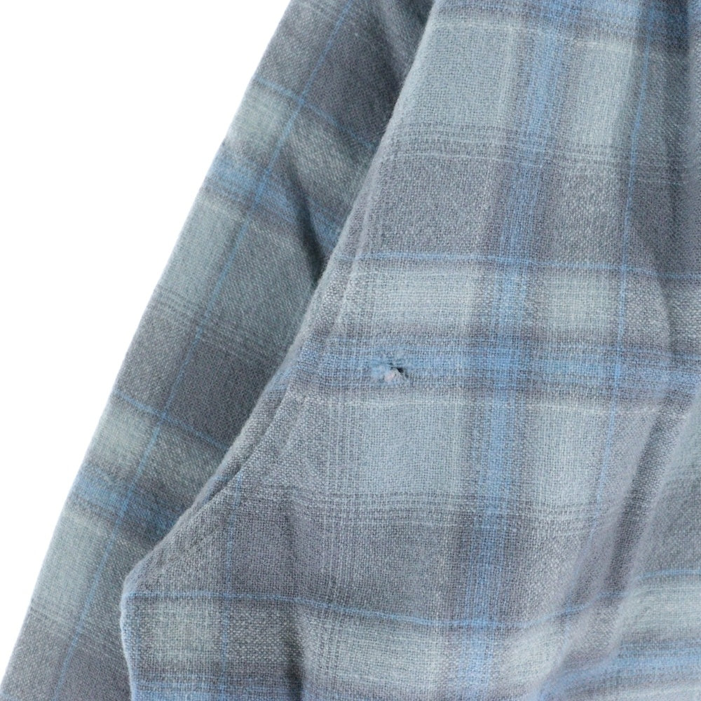 PENDLETON(ペンドルトン) 70s VINTAGE オンブレチェック 長袖シャツ ライトブルー