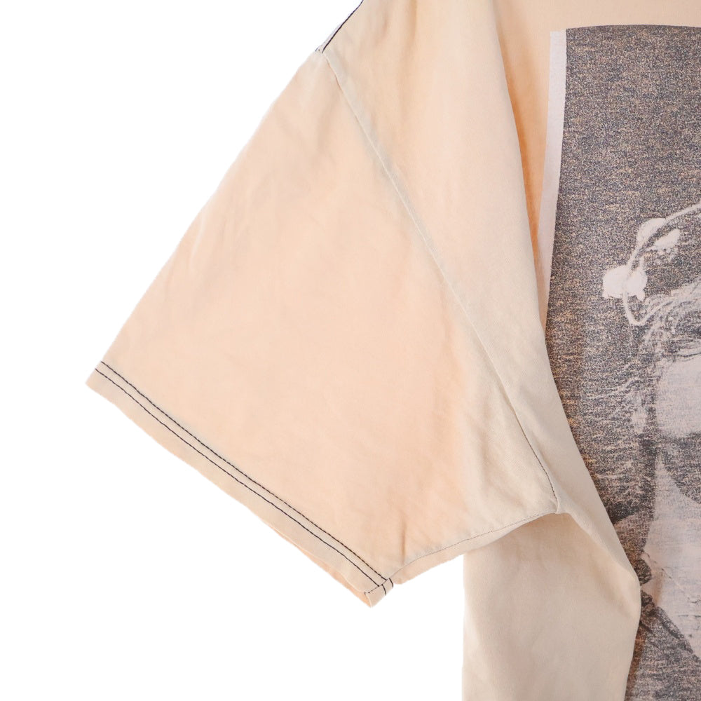 STUSSY(ステューシー) VINTAGE×JOSH CHEUSE ジョシュ・チューズ フォトプリント 半袖Tシャツ カットソー ベージュ