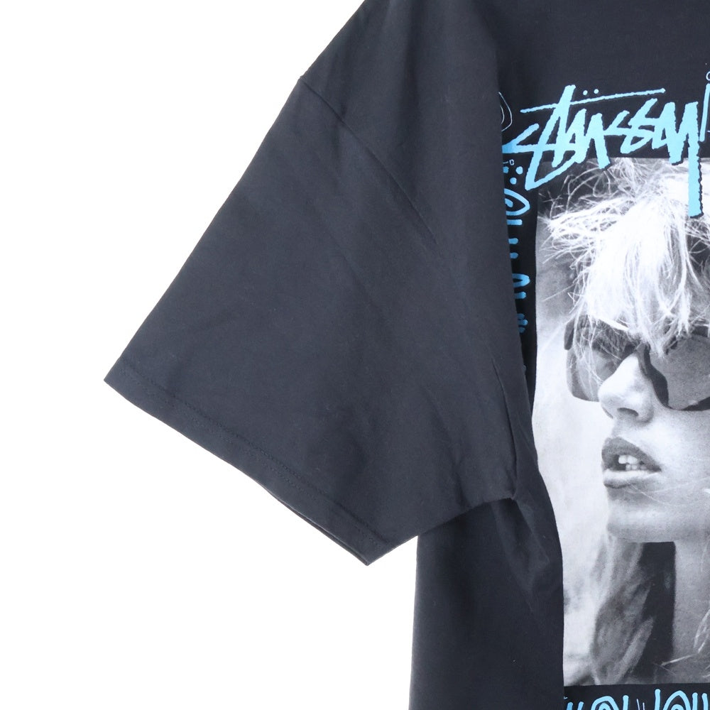 STUSSY(ステューシー) VINTAGE×LAURA ローラ フォトプリント 半袖Tシャツ カットソー ブラック