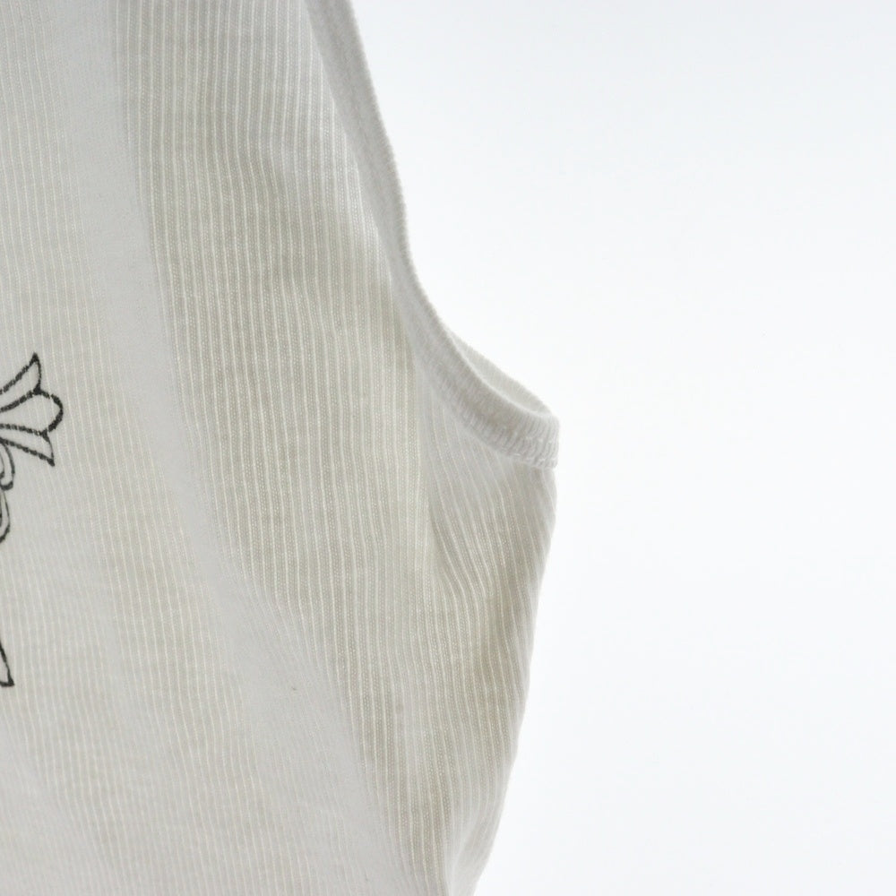 CHROME HEARTS(クロムハーツ) OLD TANK TOP クロスロゴ タンクトップ ノースリーブ ホワイト